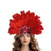 Feather Headbands Sequins Mardi Gras Headwear for Girls Masquerade Accessories
