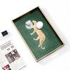 Light Luxury  Iron Leopard Acrylic Tray,romatherapy Decoration Tray, High-end Accessory Storage Tray