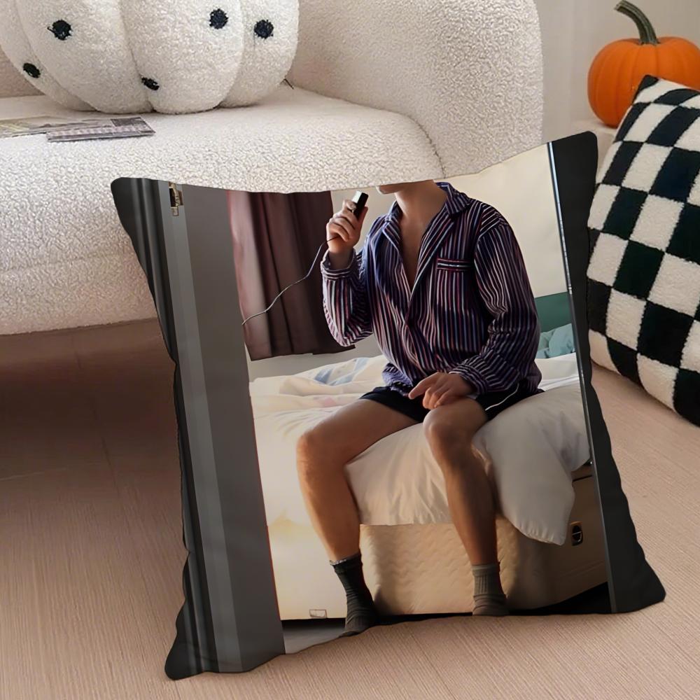 B-Bruce Langley Cushion Cover Linen Pillow Case Soft Breathable Protective Couch Room Decoration