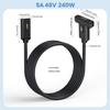 90 Degree USB4 Cable 40Gbps Data Transfer 240W USB C to USB C Cable Fast Charging 8K@60Hz USB 4 Cable