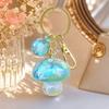 Acrylic Mushroom Pendant Colorful Bag Hanging Pendant Cute Mushroom Keychain  Bag Decor