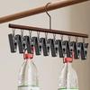 Wooden Wooden Storage Rack 10 Clips Socks Hanging Rack Storage Organiser  Bathroom Dryer