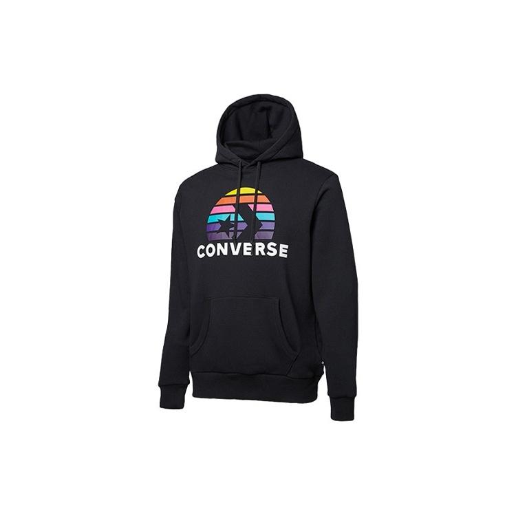 Men's Converse Planet Set Po Athleisure Casual Sports Printing Knit Black 10018993-A01