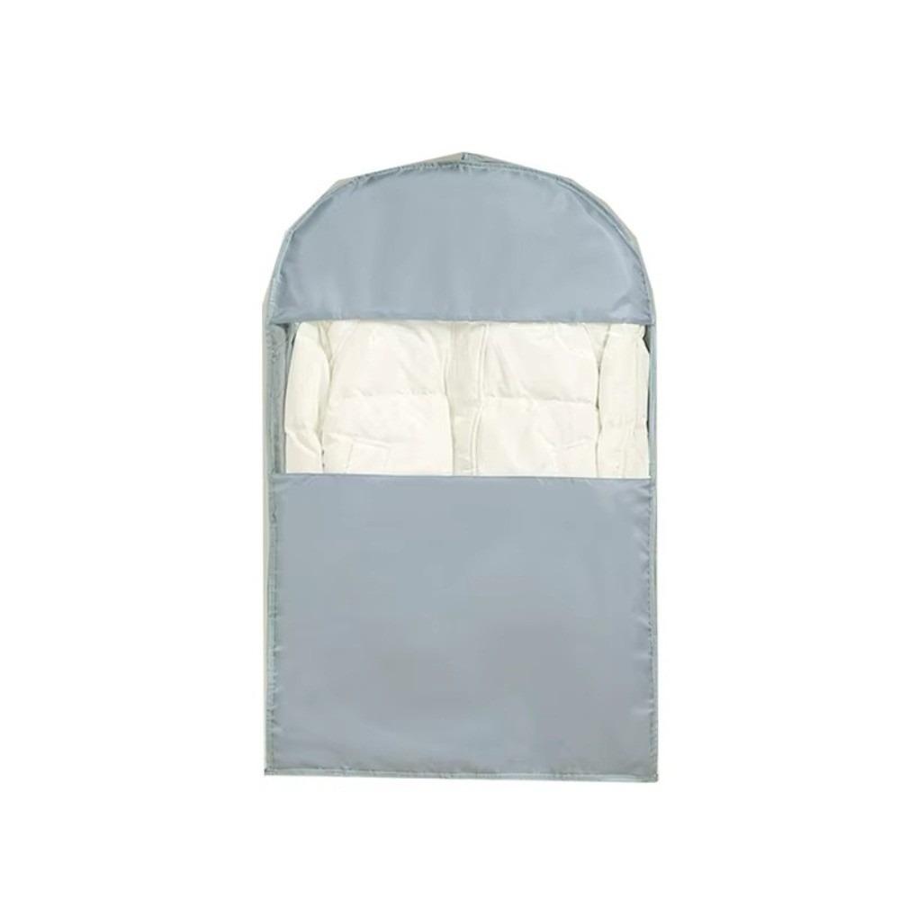 

with Self Compression Zipper Hanging Garment Bag Transparent Visibility Hanging Protector Bag S-60X90cm синій/сірий