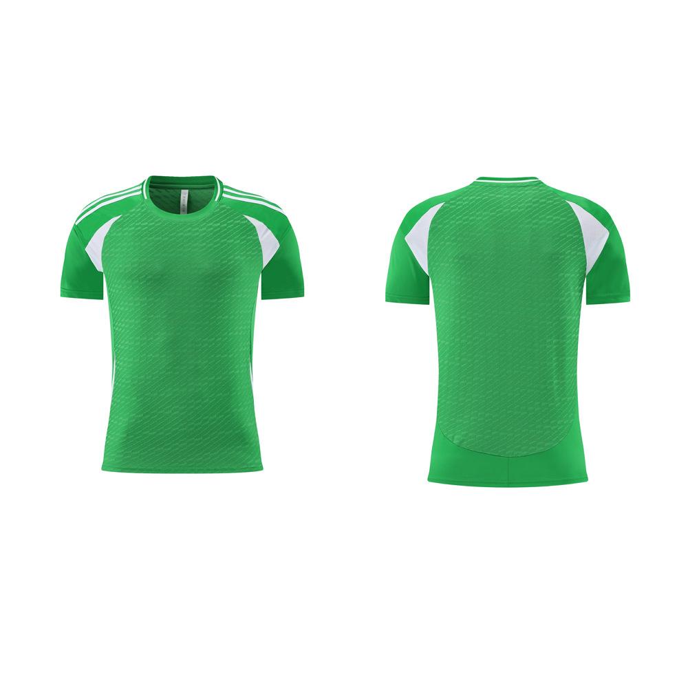 New Football Jersey, Men's Game Training Jersey Set, Children's and Adults' Sports Quick-drying Single-piece Short-sleeved Jersey Customization
