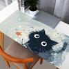 1pc Black Cat and Goldfish in Water Computer Pad  Mouse Pads for Desk,Gamers and Office Use 020287