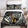 Doppelbett One Punch Man Ganzjahres-Bettbezug Bettdecke Bettwäsche-Set Weicher Steppdeckenbezug und Kissenbezüge Jugendliche Einzel-/Doppel-/Queen-/King-Size