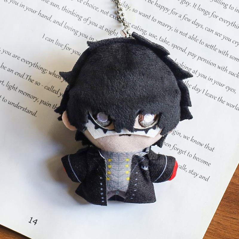 Kawaii Anime Persona Plush Doll Peripheral Keychain Cute Cartoon Stuffed Animals Pendant Toys Gifts Cuddly Fluffy Huggable Comfort Adorable Soft