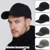 Mens Plain Wool Blend Baseball Cap Winter Warm Golf Hat Adjustable Snapback Hats
