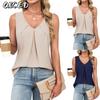 Women's Fashion Casual Sleeveless V-Neck  Blouses & Shirts