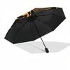 1pc Bee Floral Automatic Folding Umbrella - Design, Durable Iron Frame for Travel, Outdoor, Beach Fashion Accessory A0920028