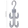 360-Degree Rotating Closet Organizer, Multi-Hook Bra & Belt Hanger