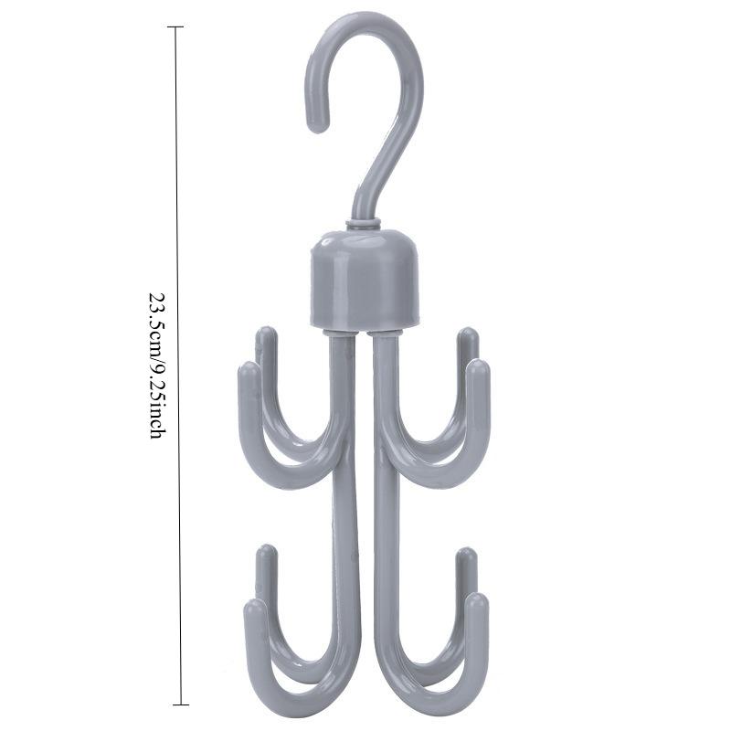 360-Degree Rotating Closet Organizer, Multi-Hook Bra & Belt Hanger