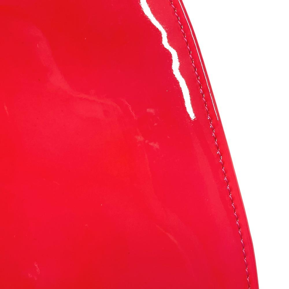 CHANEL Makeup Shoulder Bag Crossbody Long Wallet Patent Leather pink