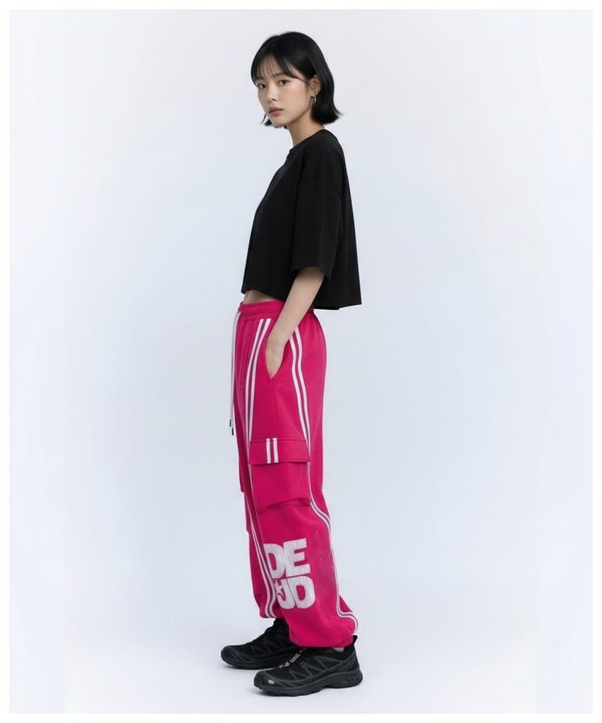 DOUBLE JD 2-Stripe Balloon Jogger Pants