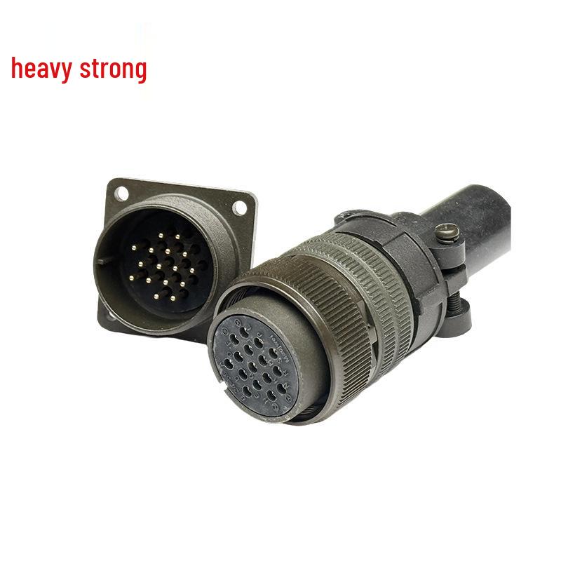 5015 Male-Female Connector, 16-Pin US Standard, MS3106A-24-5S Plug & MS3102A-24-5P Socket