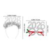 2026 New Year Headband Set 4 Piece Glitter Number Hair Hoops for Party Photo Props Holiday Celebration