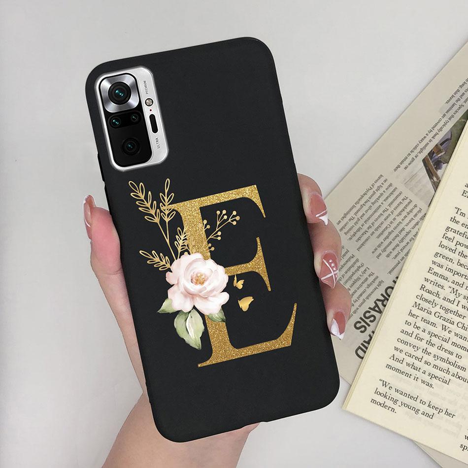 Cute Letters Case For Xiaomi Redmi Note 10 Pro Max 10S 10 S Soft Silicone Back Protective Cover Ultra Thin Slim Phone Case Funda