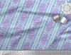 Soimoi Blue Japan Crepe Satin Fabric Aztec Geometric Print Fabric by the Metre 42 Inch