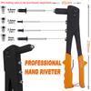 Heavy Duty Riveter Gun Set Hand Riveter Set Blind Rivet Pliers Gun DIY Rivets Nut Automotive Tools
