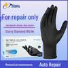 Durable Oil-Proof Nitrile Mechanic Gloves - Slip-Resistant, Thickened with Diamond Pattern for Tough, Wear-Resistant Equipment Maintenance.