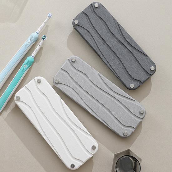 

Контейнер Нескользящая поверхность с современным узором Раковина Caddy Hotel Dormitory Мыльница Ванная комната Подстаканник A светло-серый