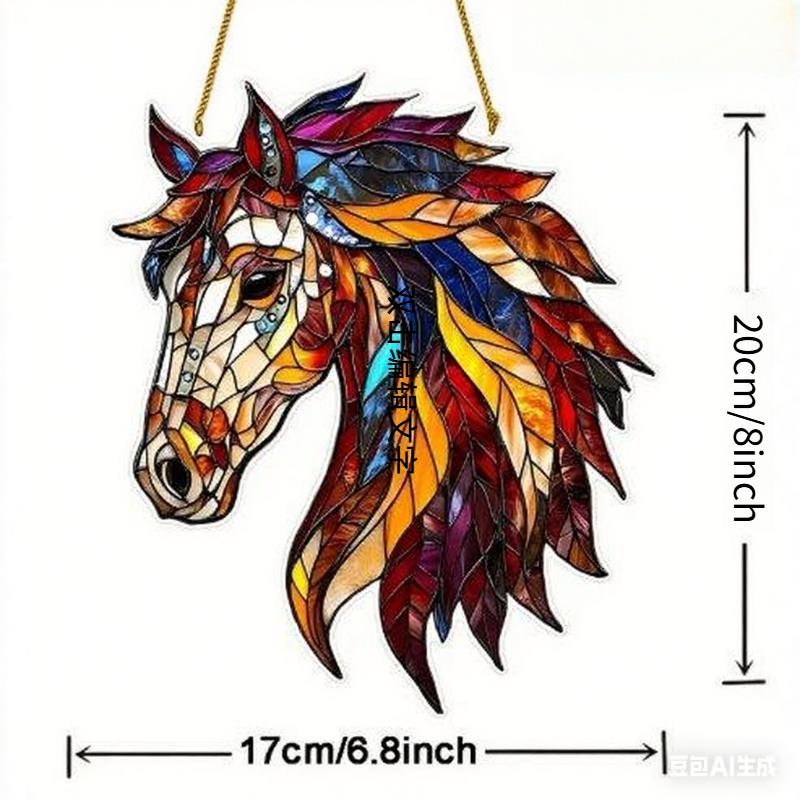 

Acrylic Horse Sun Catcher Window Hanging Suncatcher Pendants Sun Catcher Ornaments, Acrylic Decor, Four Seasons Decoration 3