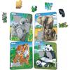 Jigsaw Puzzle Animal Puzzle 2 Years Old Educational Toy Animal Puzzle Paper Jigsaw Puzzle Learning Infant 3 Years Old Koala Elephant Tiger Panda 8PCS
