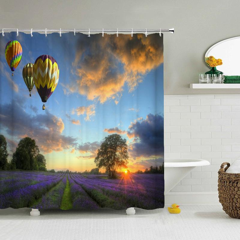 3d Printing Green Forest Waterfall Shower Curtains Waterproof Bathroom Curtain With Hooks Bath Curtain 180*200 Polyester Fabri