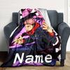 Customiz Name Personality Jujutsu Kaisen Sukuna and Tiger Staff Blanket Soft &Warm Sofa Office Bed Travel Lunch Break Blanket, Gift Suitable All Seaso