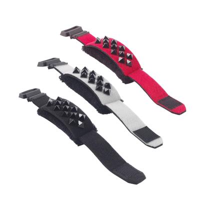 3 Pack Elektrische Gitarre Bass String Muter Gitarre Fret Wrap Dämpfer mit Punk Stil Nieten Fit für