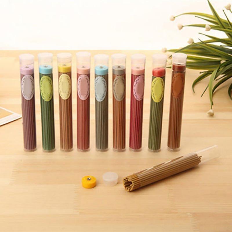 50pcs Colorful Incense Sticks Aroma Spice Natural Fragrance Air Freshener