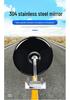 Round 304 Wide-Angle Rearview Mirror for Driving School Cars
