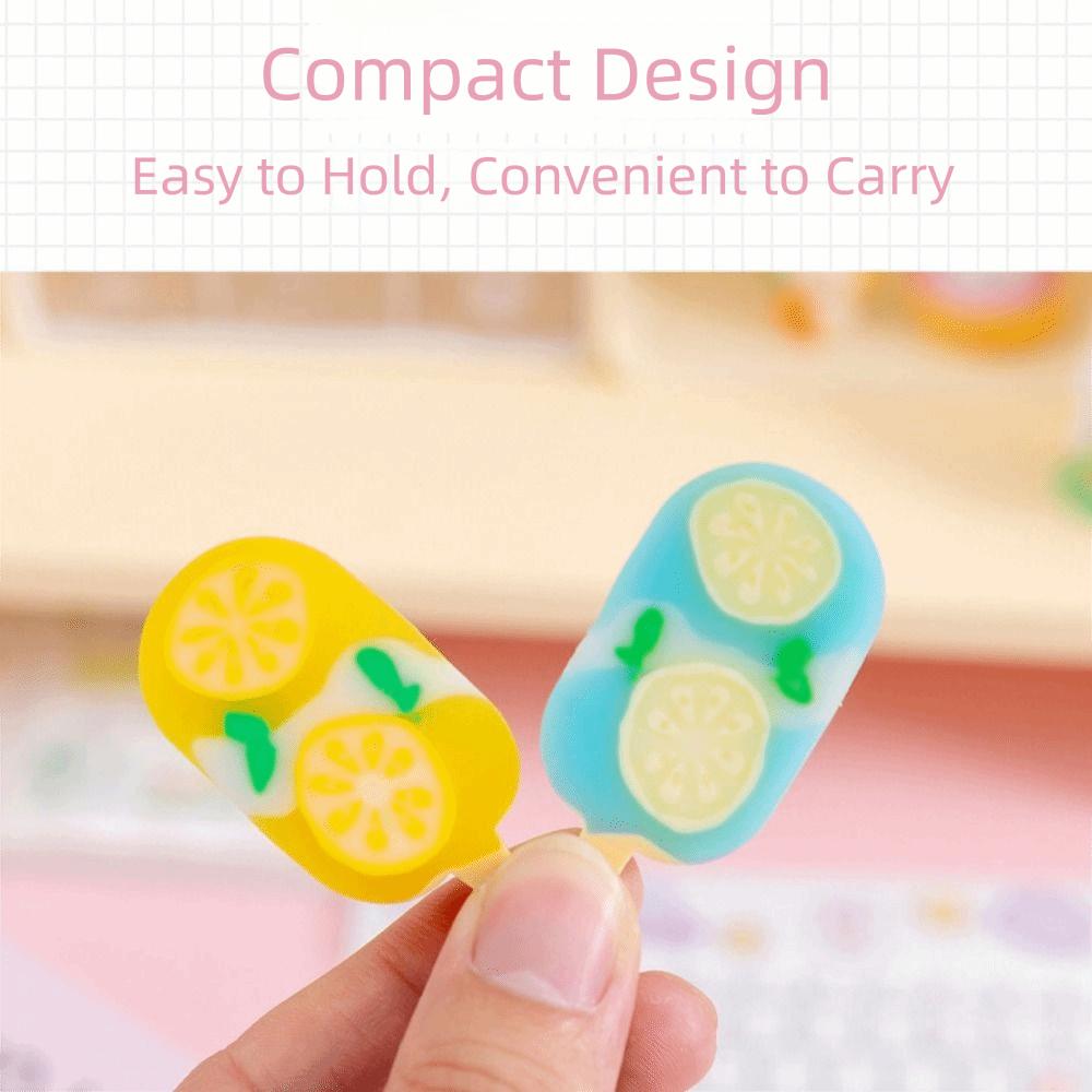 4 Pcs/set Portable Rubber Eraser Practical Stationery Durable Erasers  School Supplies
