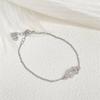 New Camellia Bracelet Niche Design High-End Zircon Personality Light Luxury Temperament Horseshoe Flower Jewelry