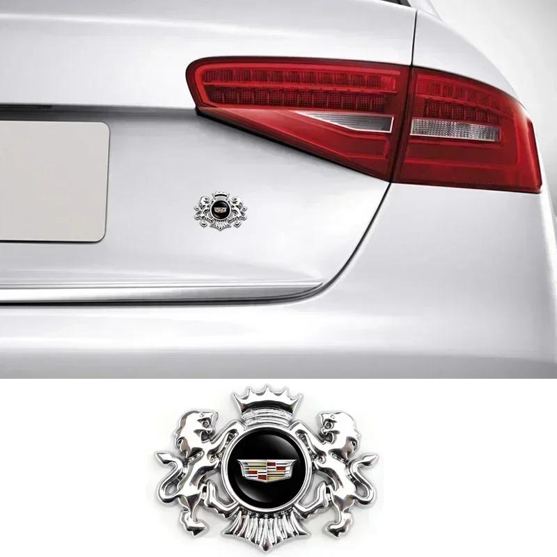 Car Badge 3D Sticker Decal for Cadillac ATS CTS DTS STS SLS SLR XLR BLS Seville Escalade Tiburon CT6 Accessories