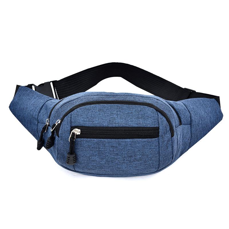 Men's Breast Package Waterproof Outdoor Sports Bag Canvas Pouch Korean- Waist Fanny Crossbody Male Banana