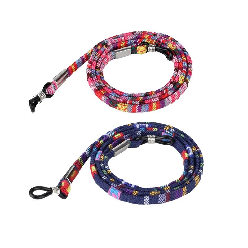 6pcs Bohemia Glasses Cord Lanyards Stretchy Eyeglasses String Skin Friendly Spectacles Rope Chains Elastic Eyewear Accessories