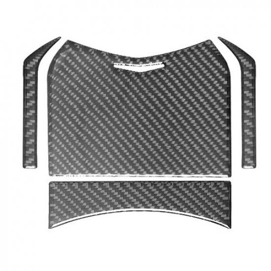 Real Carbon Fiber Console Storage Box Panel Trim Cover For Cadillac CTS 2008-22