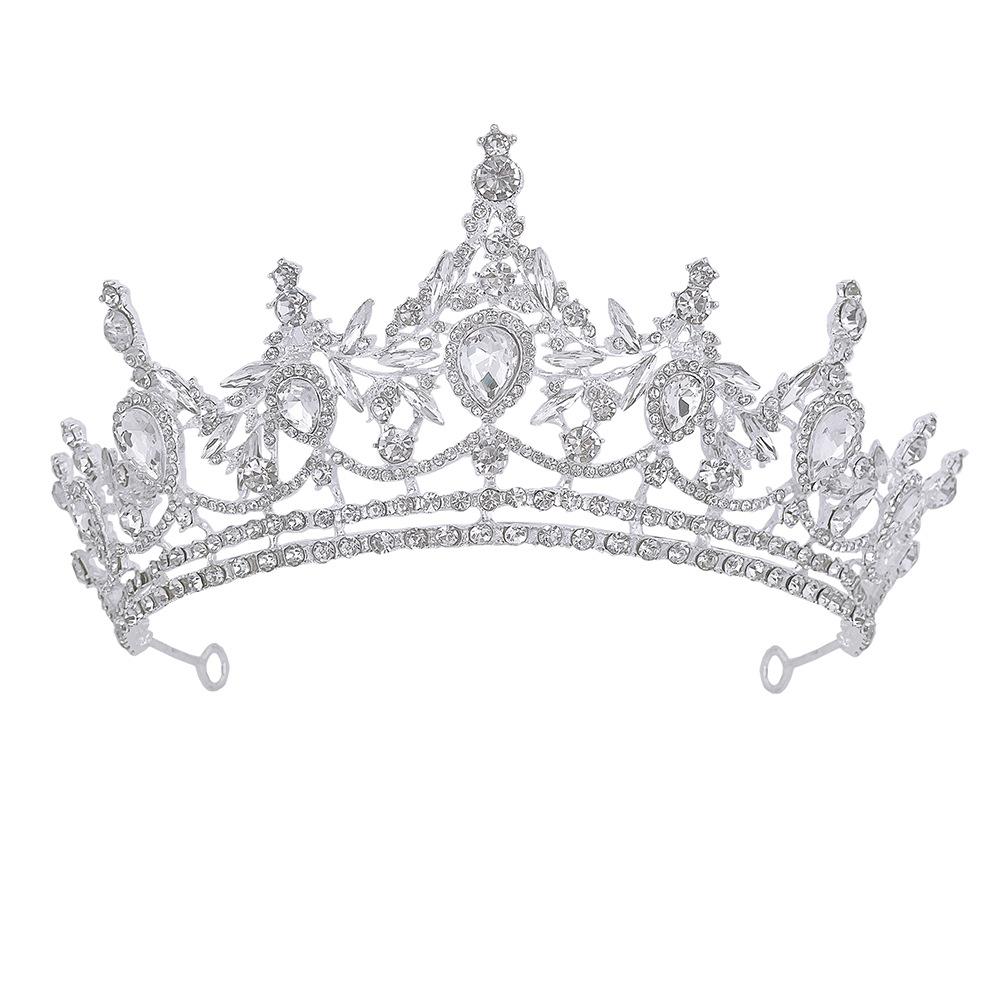 

Luxury Wedding Bride Wedding Rhinestone Alloy Crown Hair Accessories Wedding Travel Photography Stage Crown Styling Accessories