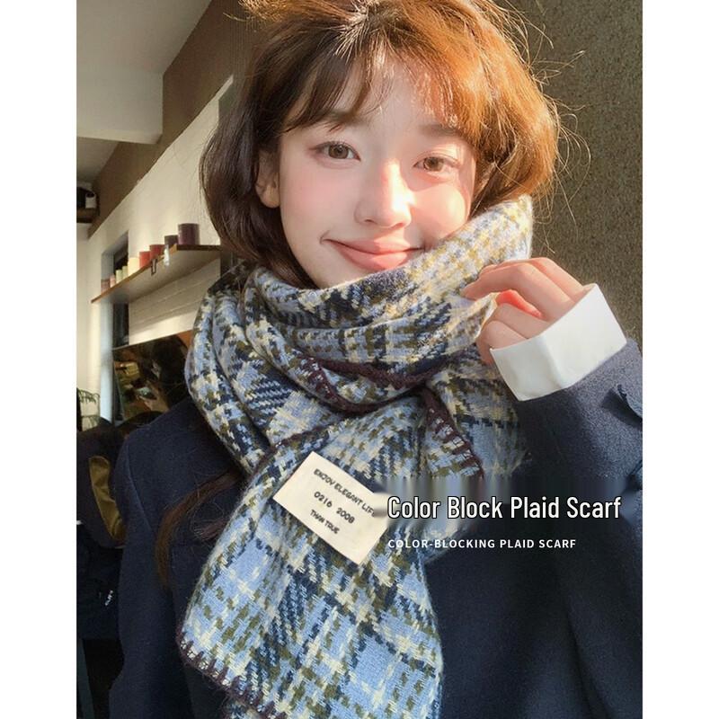 

Women s Plaid Scarf and Shawl One Size (190*65cm)