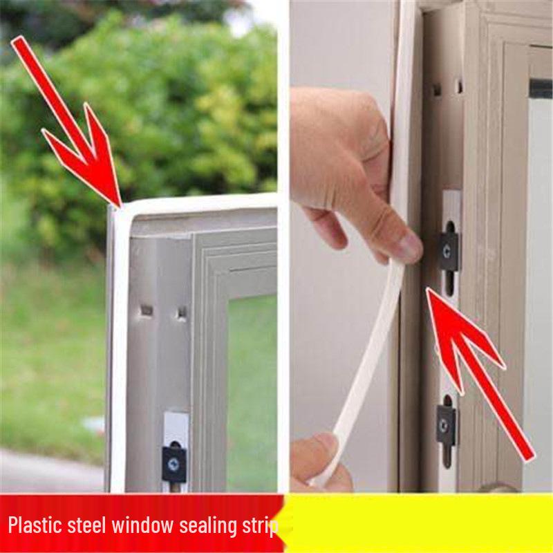 Těsnící lišta na okno a dveřní rám z UPVC: Silikonová guma ve tvaru O, zvukotěsná, pro vnitřní/venkovní použití