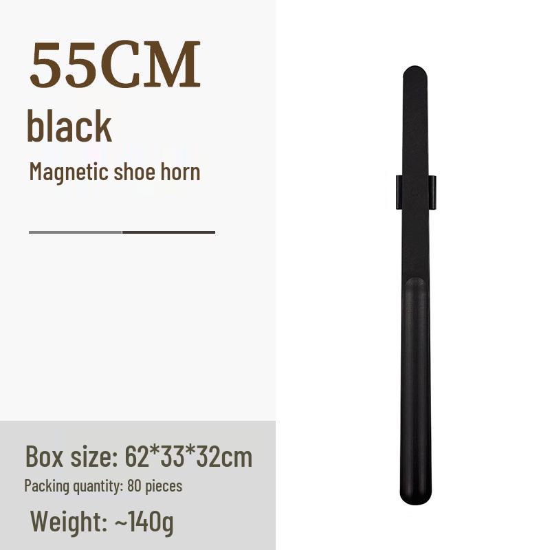 Black Walnut Magnetic Shoehorn: Long Handle Shoe Puller for Pregnant Women, Elderly, and Easy Wear, Premium Solid Wood.