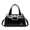 2 Layer Large Capacity Tote Bag Luxury Handbags Women Bags Designer Crocodile Pattern Ladies Boston Shoulder Bag High Quality