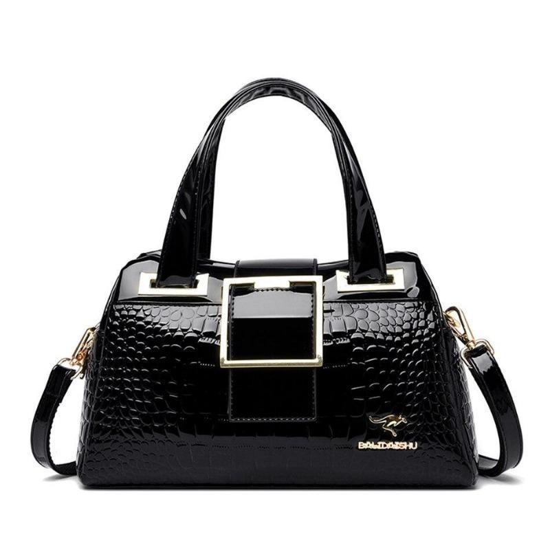 2 Layer Large Capacity Tote Bag Luxury Handbags Women Bags Designer Crocodile Pattern Ladies Boston Shoulder Bag High Quality