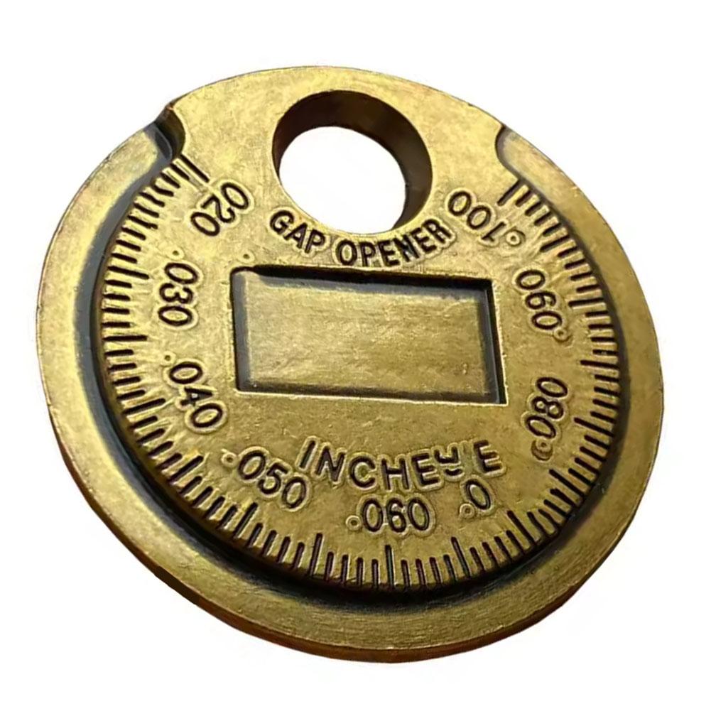 

Die Cast Iron Coin Type Gap Gauge Tool Measuring 0 02 0 1 Inch 0 60 2 4mm for Accurate Gap Sizing in Various Applications золотий