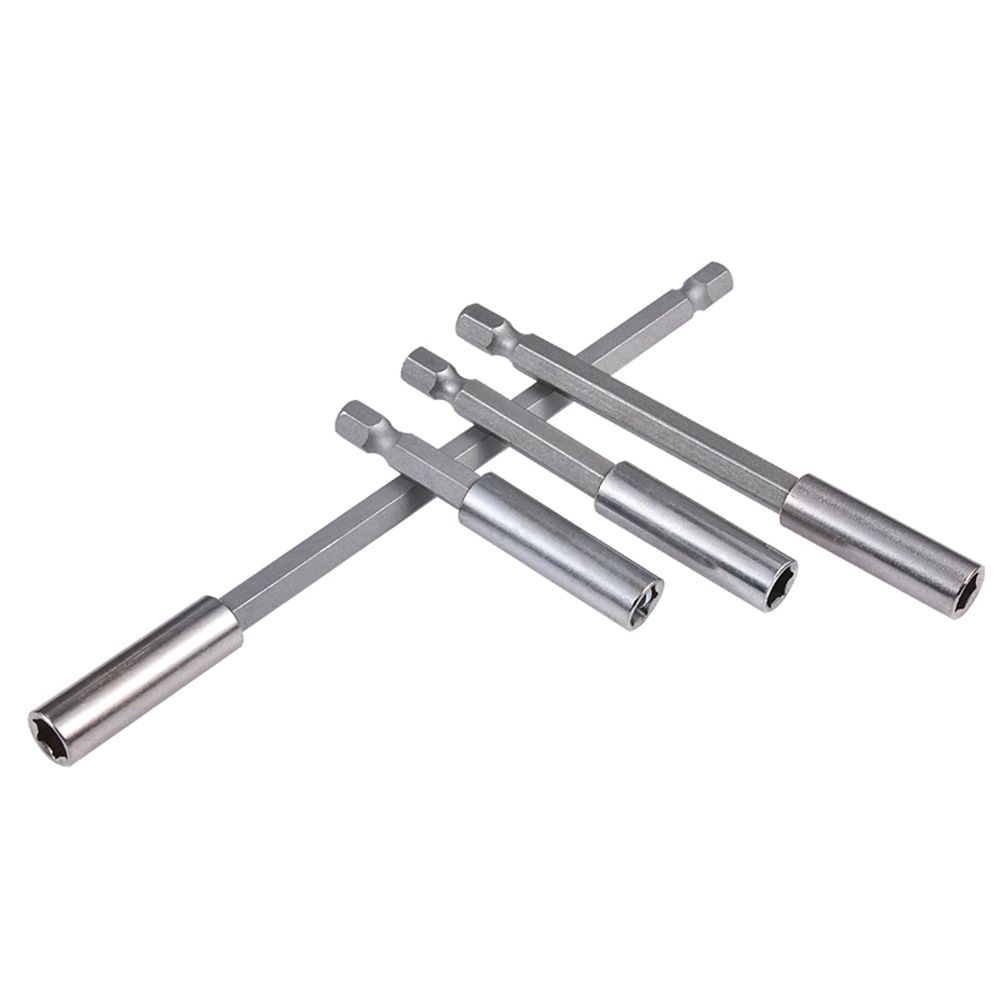 Release Magnetic Extension Power Tools Screwdriver Hex Shank Extender Rod Socket Drill Bit Holder