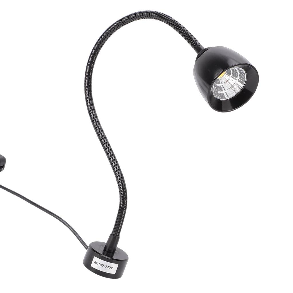 7W LED Light with Flexible Gooseneck and Magnet Base 6000K Work Lamp for Workbench Lathe Grill Workshop Industrial Lighting