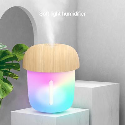 Humidificateur d'air Portable en forme de champignon, avec veilleuse, diffuseur électrique d'huiles essentielles, lampe de bureau et de voiture silencieuse pour la maison