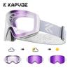 Kapvoe Photochromic Ski Goggles Magnetic Anti-Fog Lenses UV400 Protection Men Women Ski Goggles Snow Sunglasses Sports Eyewear